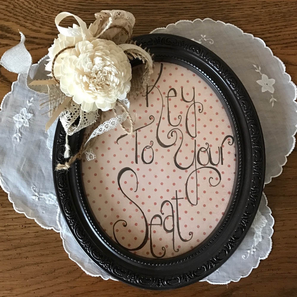 Frame with flower detail